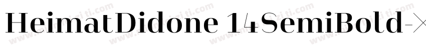 HeimatDidone 14SemiBold字体转换